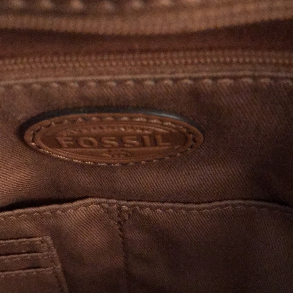 Tan Leather Fossil Bag - Picture 6 of 7